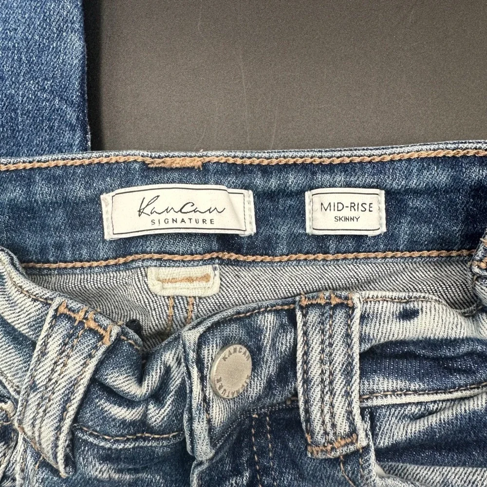 KanCan Signature Kids Girls Mid-Rise Skinny Jeans‎ Size 8 Distressed